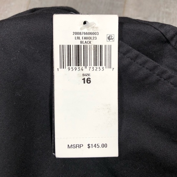 Lauren Ralph Women’s Micro-Sanded Twill Belted Wide-Leg Pants Size 16 - Picture 8 of 10